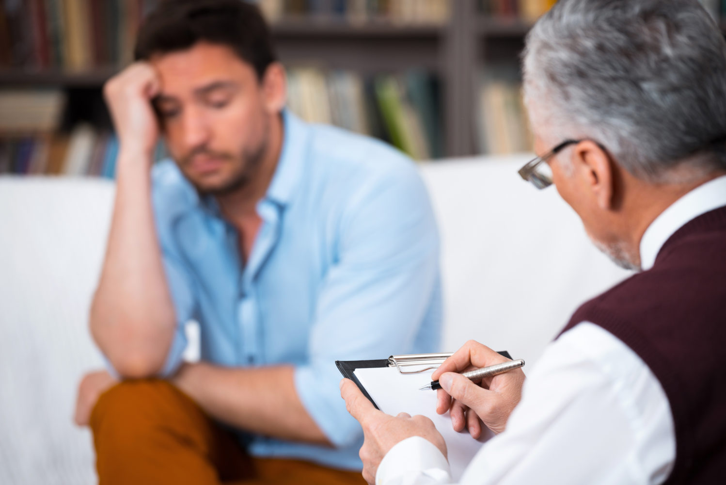 Psychiatrist with his patient